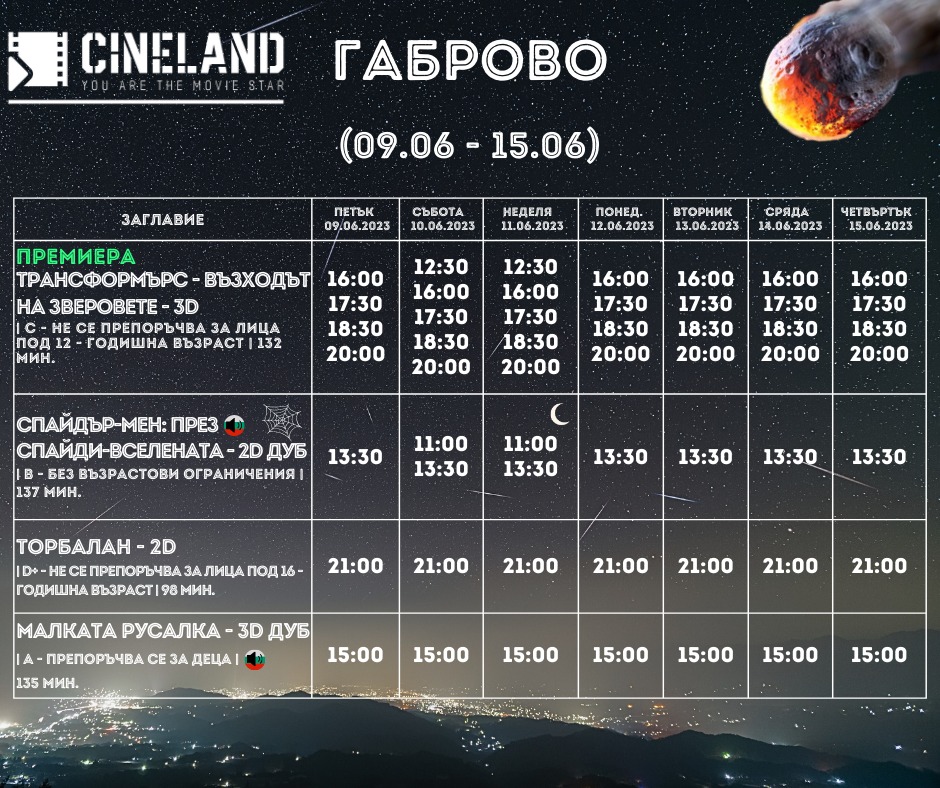 CineLand :      09 - 15  2023